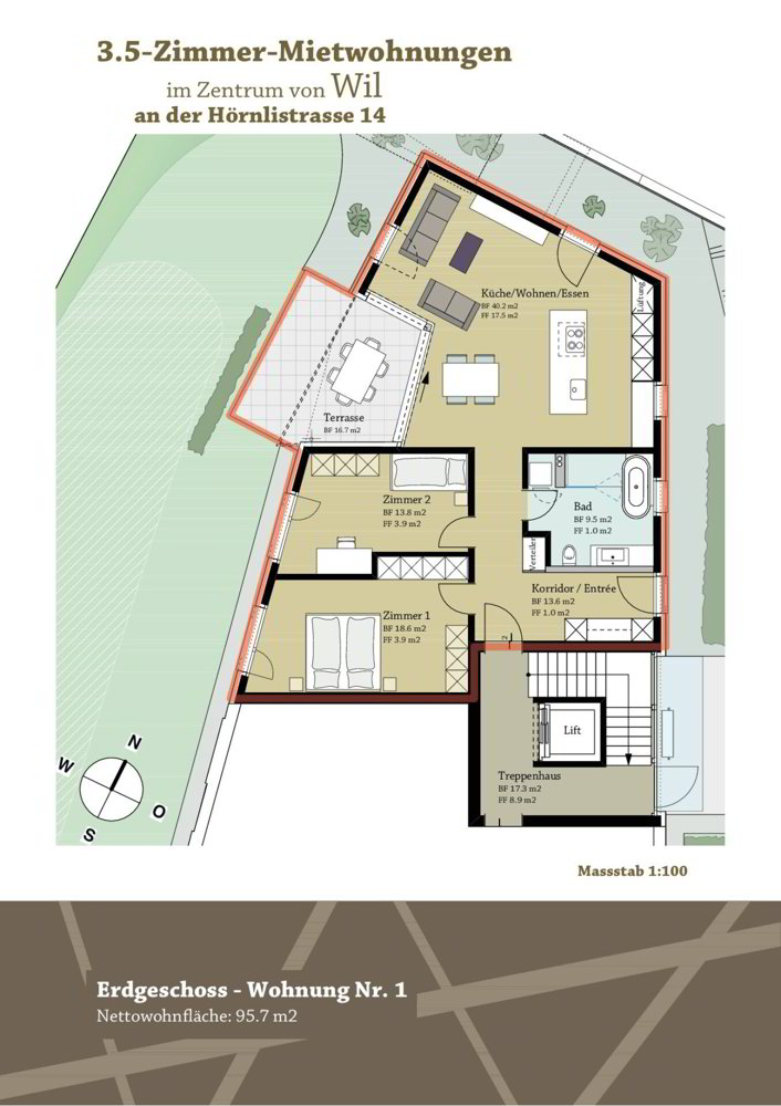 3.5 rooms Apartment for rent in Wil SG - image 1/5