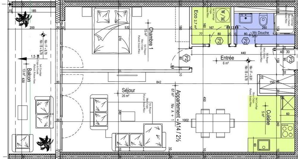 Appartamento di 2.5 locali in affitto a Sion - immagine 1/8
