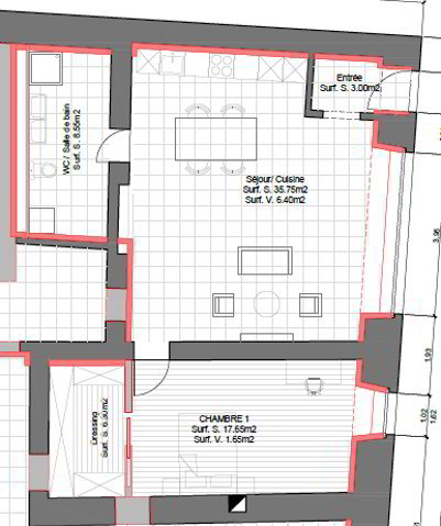 2.5 rooms Apartment for rent in Lignières - image 1/5
