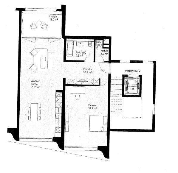 2 rooms Apartment for rent in Dietikon - image 1/6