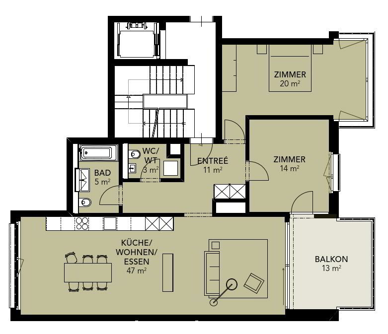 3.5 rooms Apartment for rent in Luzern - image 1/7