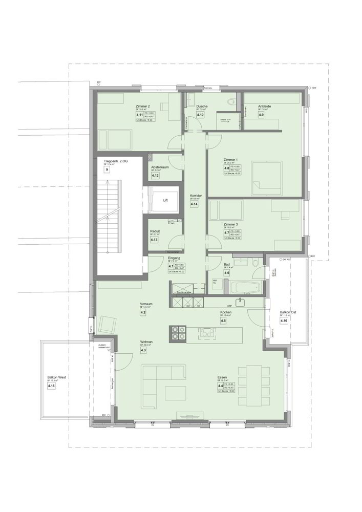 4.5 rooms Apartment for rent in Schübelbach - image 1/8