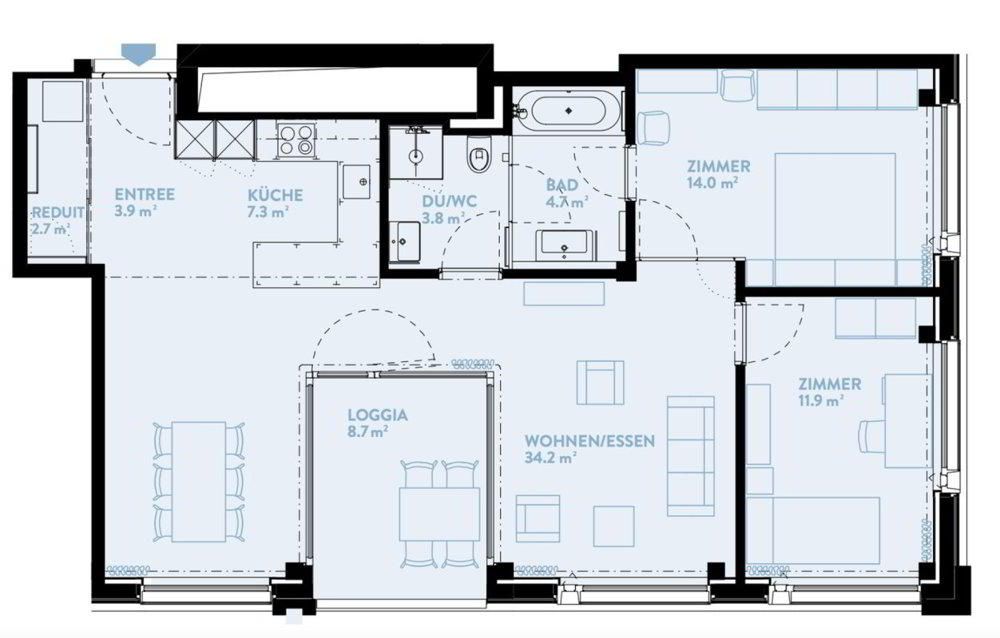 3 Zimmer Wohnung zu vermieten in Zürich - Bild 1/10