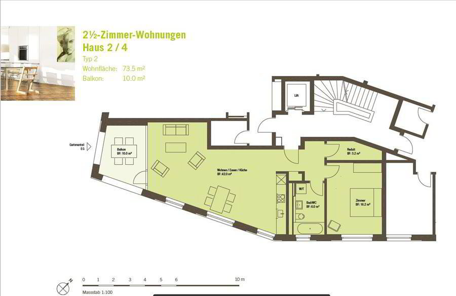 2.5 rooms Apartment for rent in Neuenhof - image 1/6