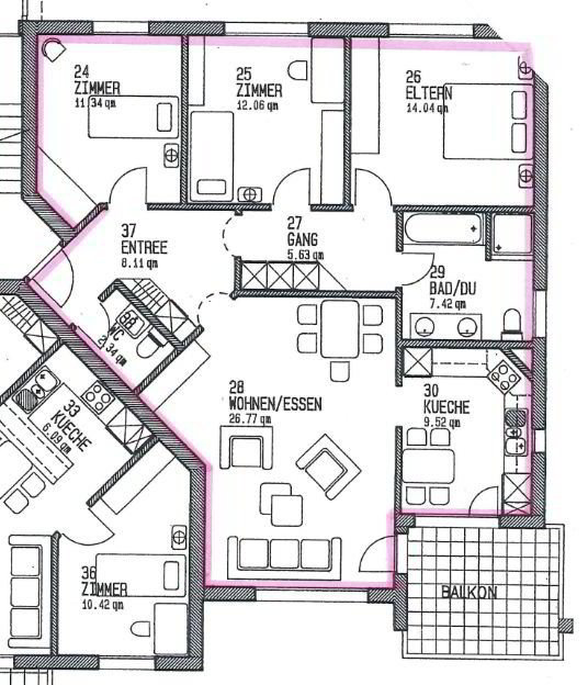 Appartement 4.5 pièces à louer à Unterlunkhofen - image 1/7