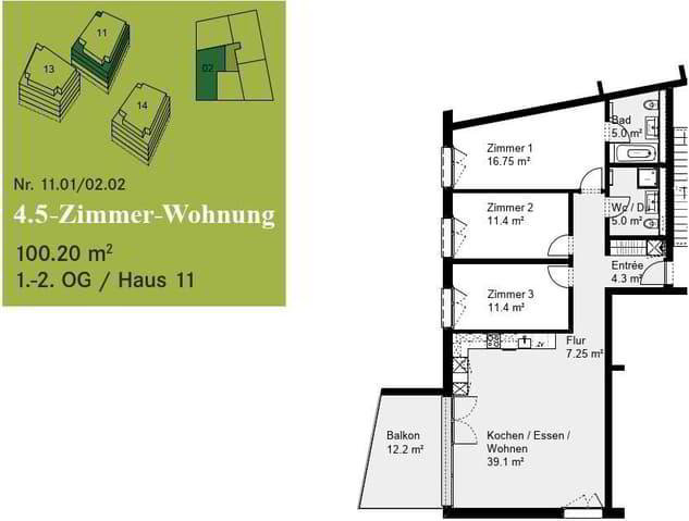 4.5 rooms Apartment for rent in Pieterlen - image 1/8
