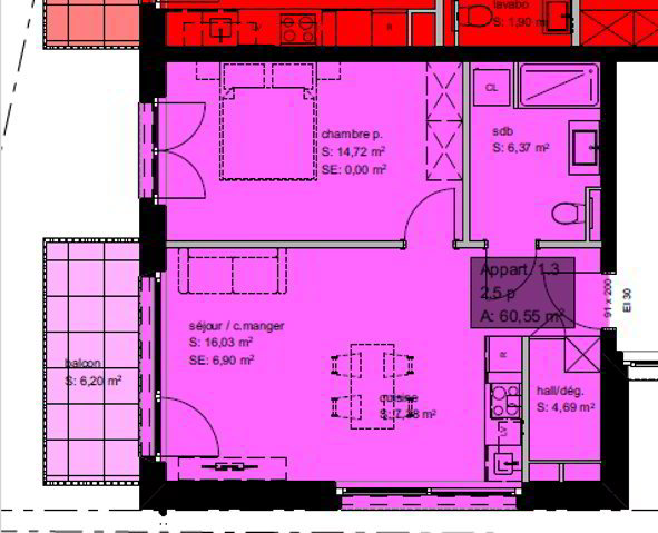 Appartement 2.5 pièces à acheter à Chavannes-les-Forts - image 1/5