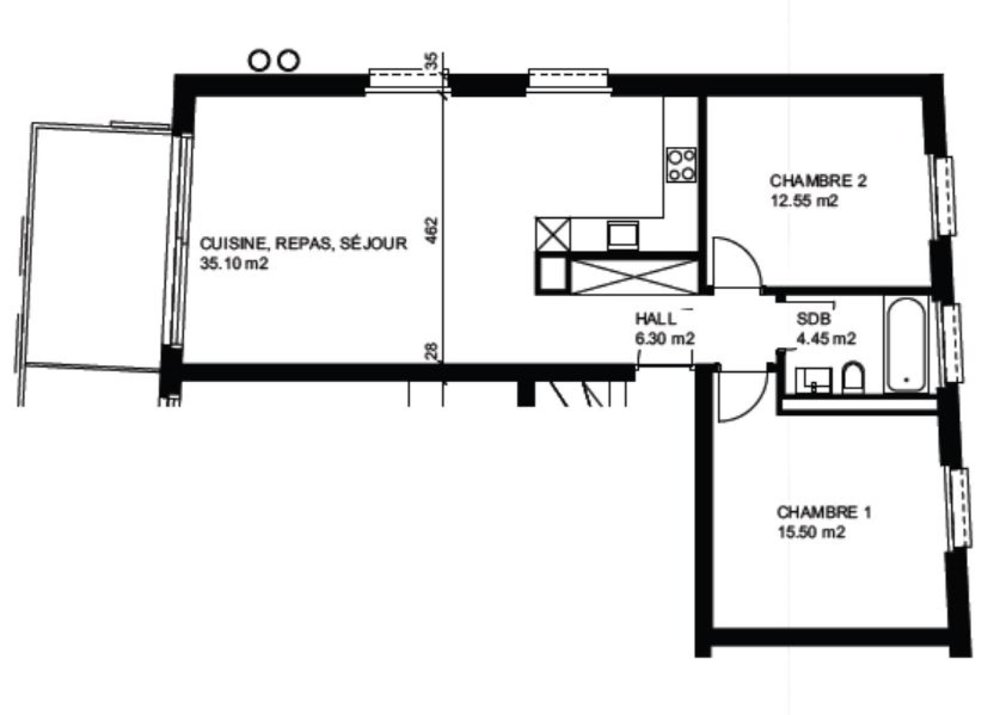 3.5 rooms Apartment for rent in Cressier NE - image 1/8
