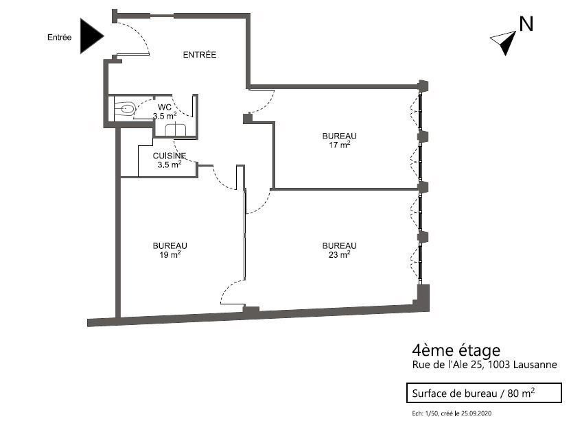 null rooms Office & Commercial for rent in Losanna - image 1/8