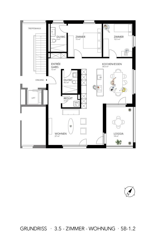 3.5 rooms Apartment for rent in Merlischachen - image 1/5