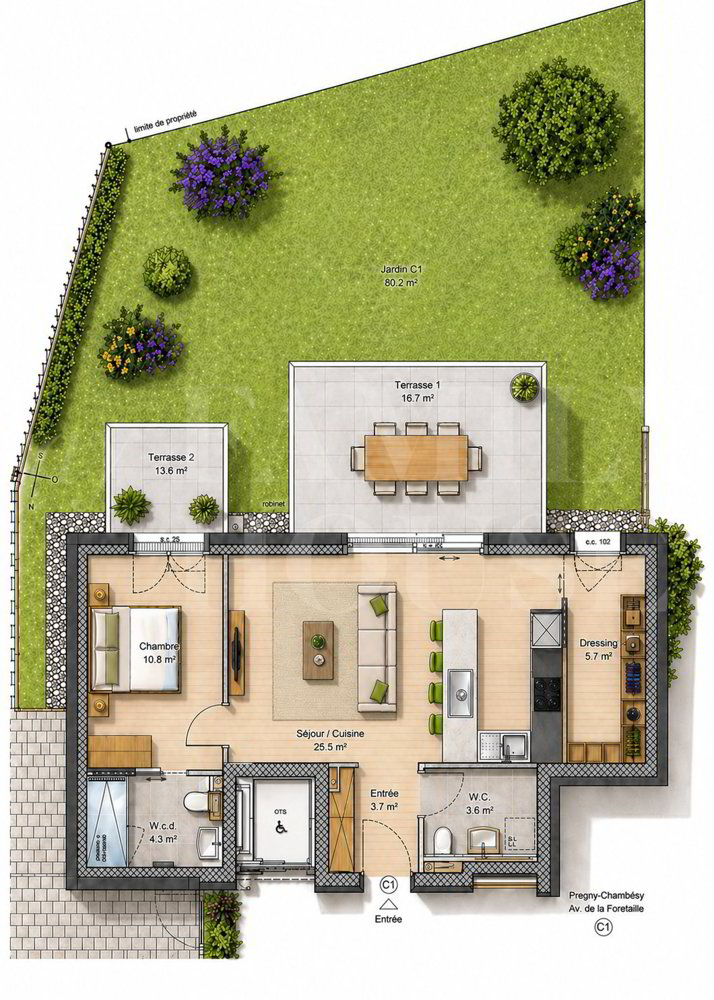 Appartement 3 pièces à acheter à Chambésy - image 1/6