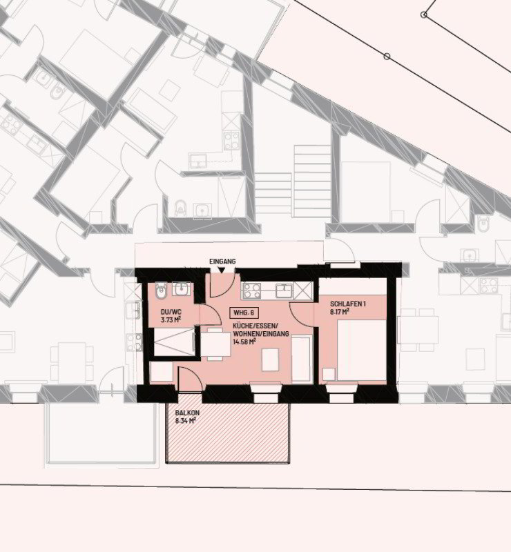 Appartement 2 pièces à louer à Rebstein - image 1/5