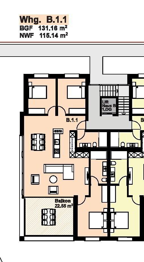 4 rooms Apartment for rent in Cazis - image 1/8