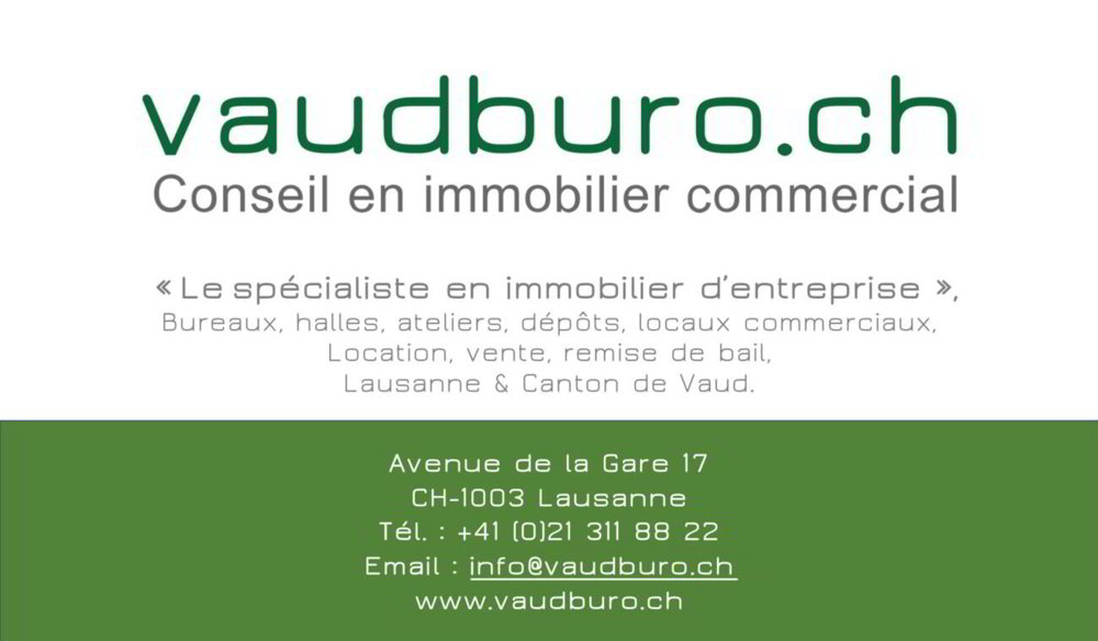 null rooms Office & Commercial for rent in Lausanne - image 1/7