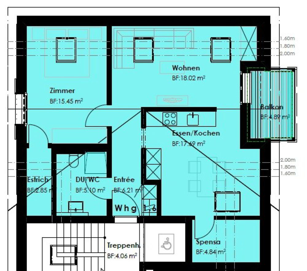 2.5 rooms Apartment for rent in Seewis Dorf - image 1/12