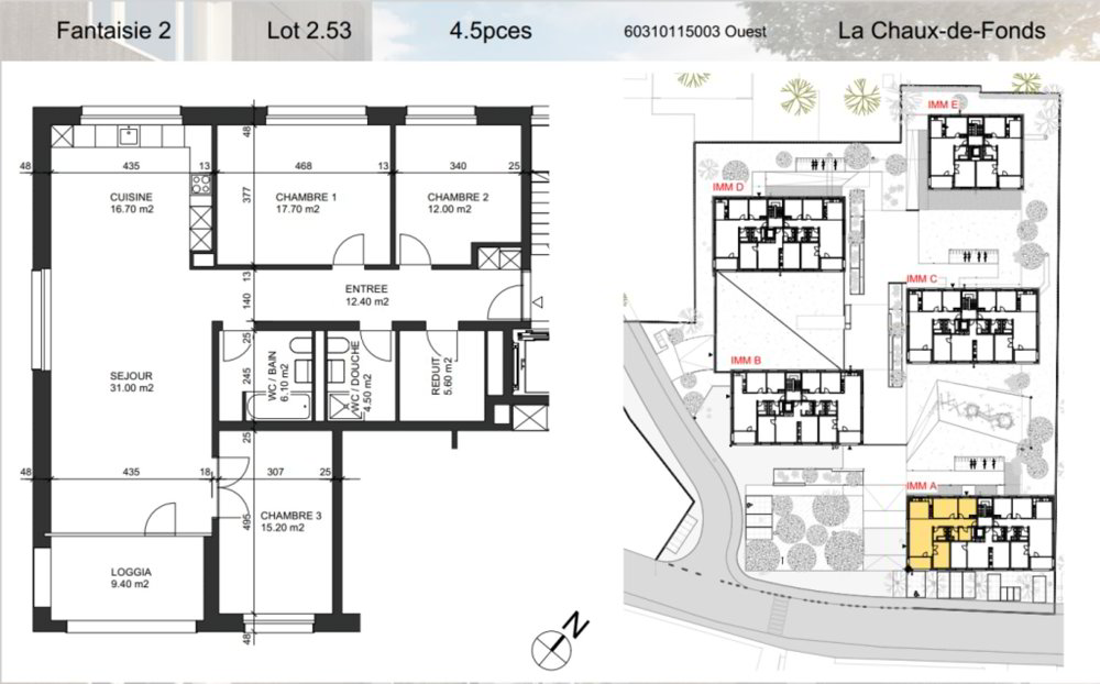 Appartamento di 4.5 locali in affitto a La Chaux-de-Fonds - immagine 1/11
