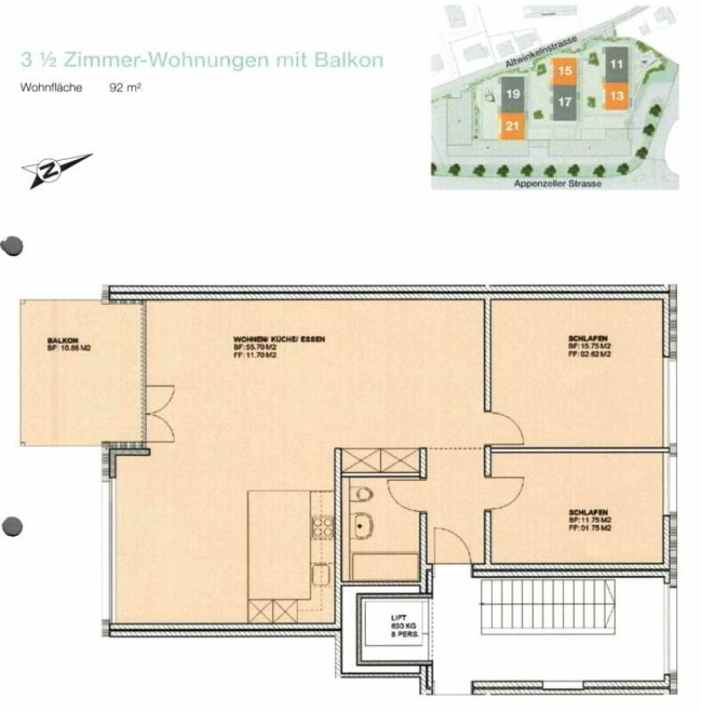 Appartamento di 3 locali in affitto a St. Gallen - immagine 1/10