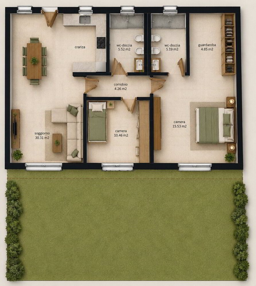3.5 rooms Apartment for rent in Balerna - image 1/7