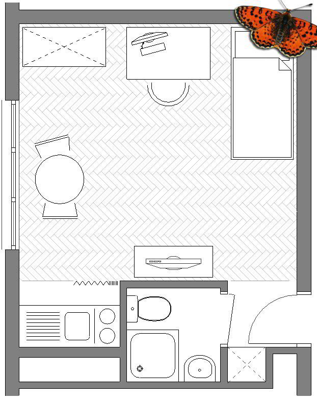1 Zimmer Wohnung zu vermieten in Villars-sur-Glâne - Bild 1/5