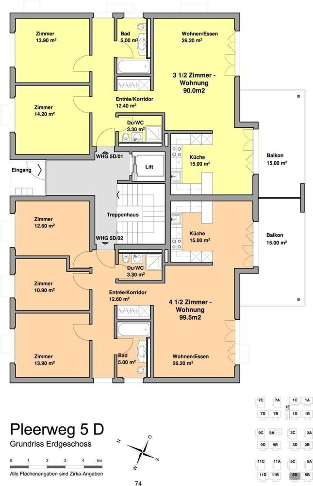 4.5 rooms Apartment for rent in Burgdorf - image 1/9