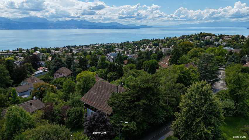Élégant chalet-villa des années 30 avec vue panoramique sur le lac Lém