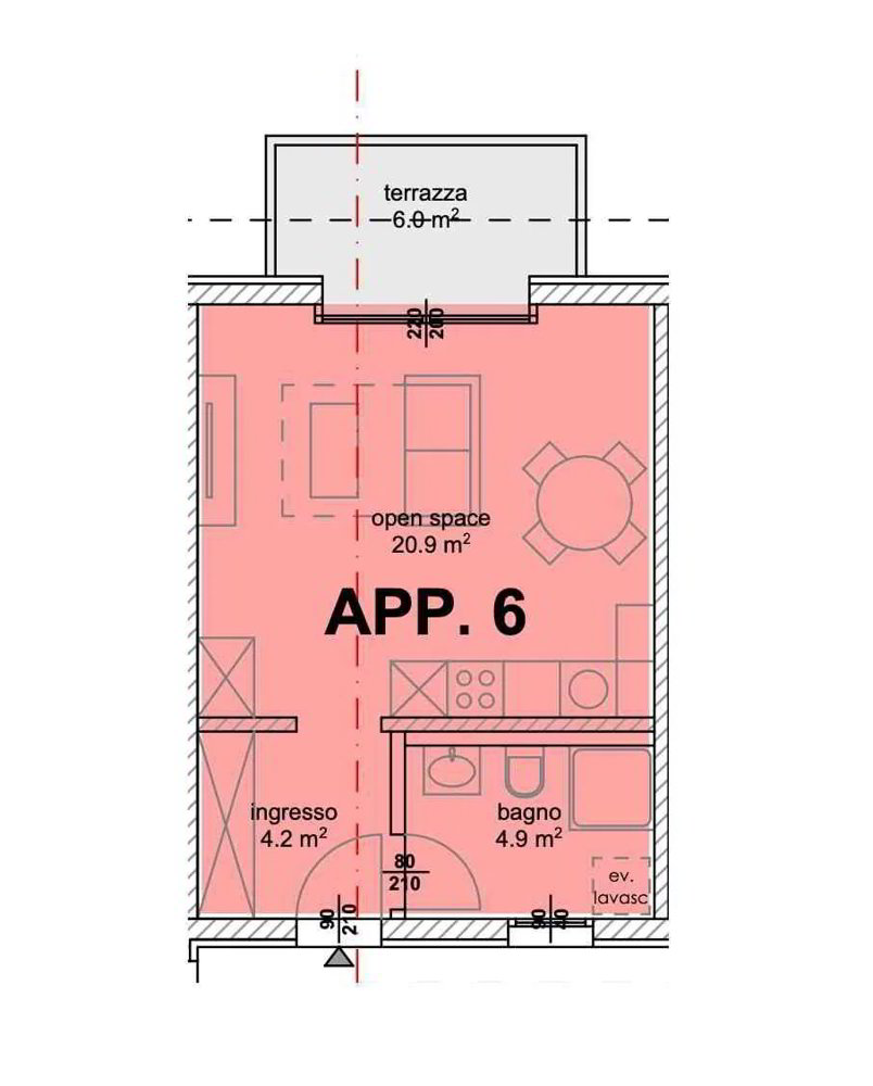 Appartamento di 1.5 locali in vendita a Caslano - immagine 1/2