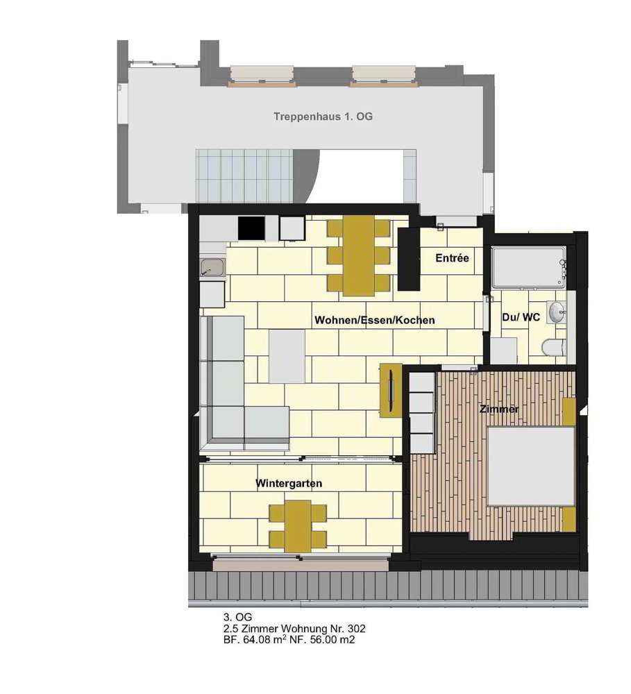 Appartamento di 2.5 locali in affitto a Neu St. Johann - immagine 1/10