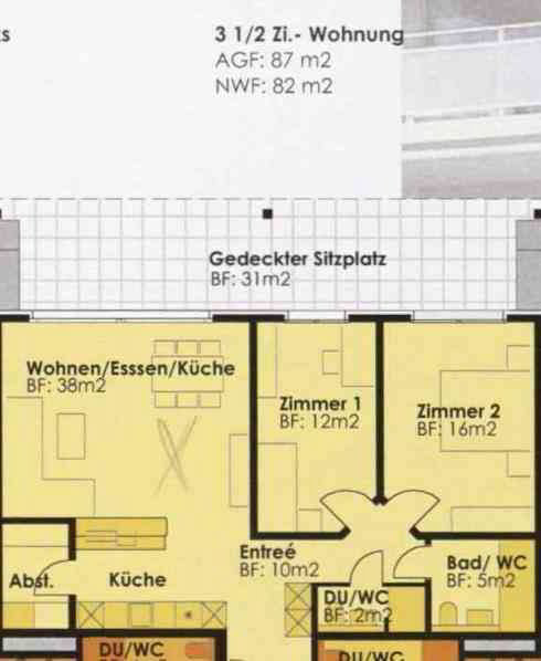 Appartement 3.5 pièces à louer à Kriens - image 1/8
