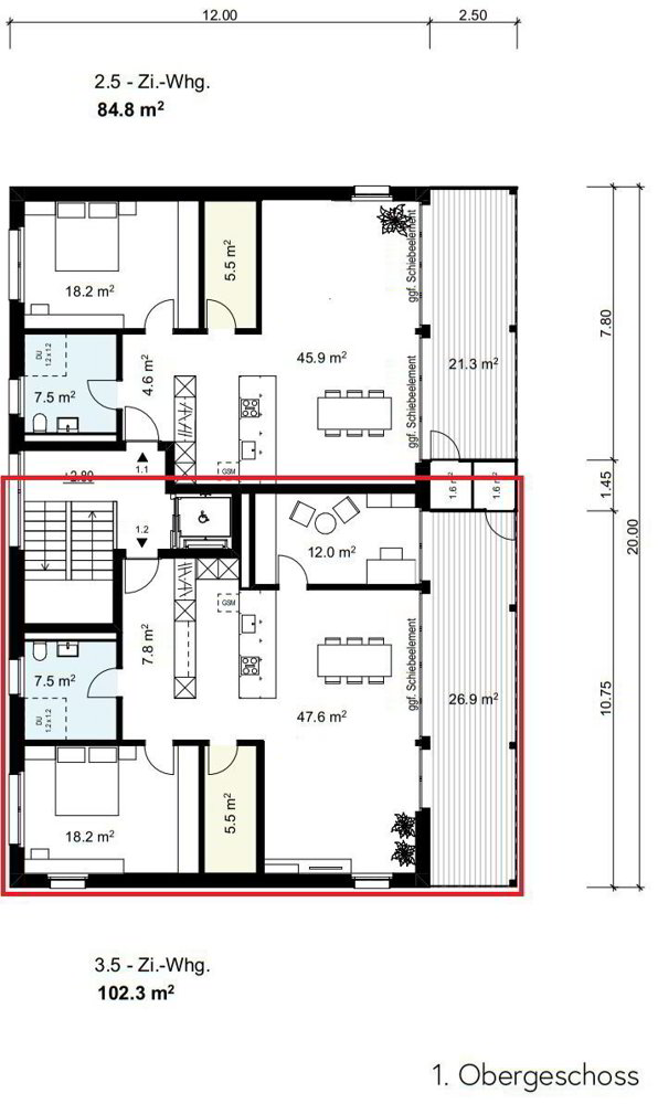 3.5 rooms Apartment for rent in Wil ZH - image 1/6