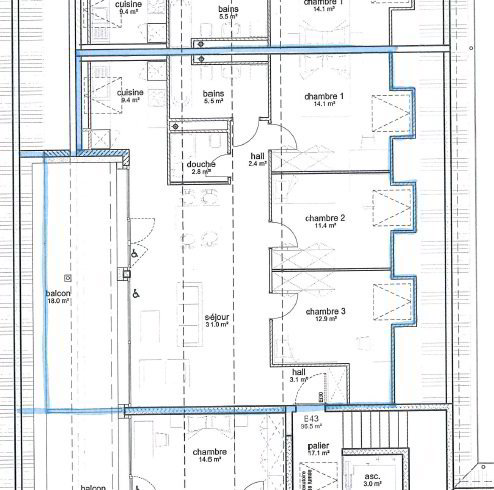 4.5 Zimmer Wohnung zu vermieten in Ecublens VD - Bild 1/2