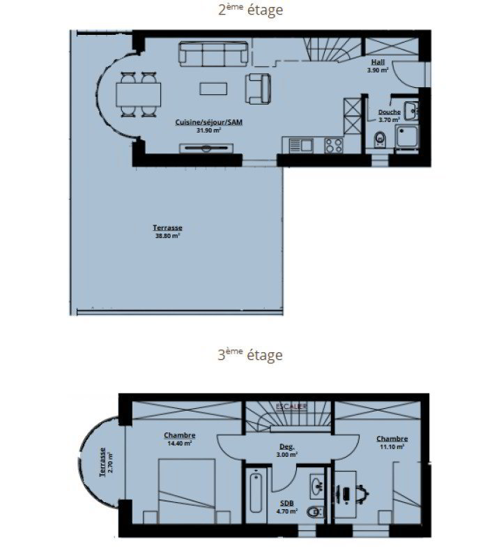 3 Zimmer Wohnung zum verkaufen in Saxon - Bild 1/4