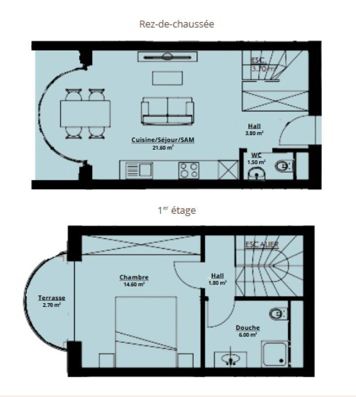 2 Zimmer Haus zum verkaufen in Saxon - Bild 1/8