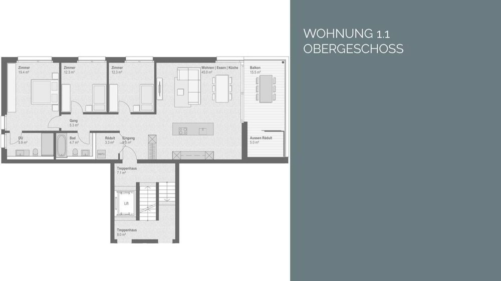 3 Zimmer Wohnung zum verkaufen in Willisau - Bild 1/13