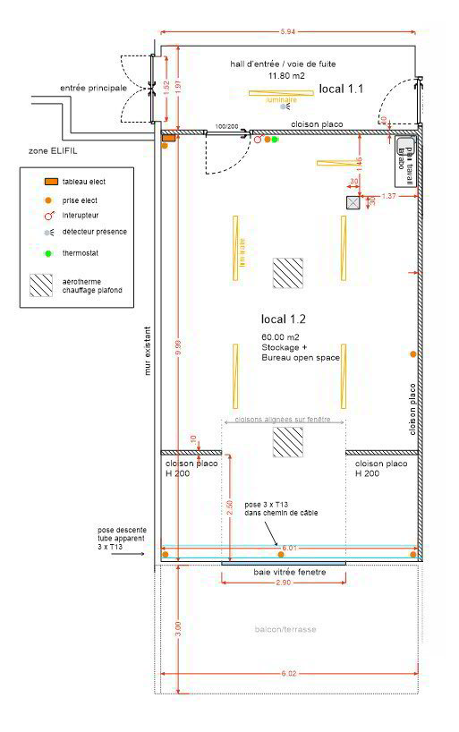 null rooms Office & Commercial for rent in Meyrin - image 1/2