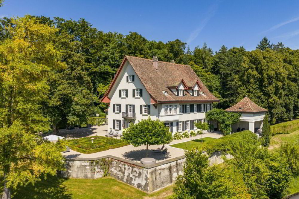 30 Autominuten ab Zürchberg: Das Anwesen Wolfer-Sulzer am Rosenberg mit 10'000 m² in der Stadt Winterthur