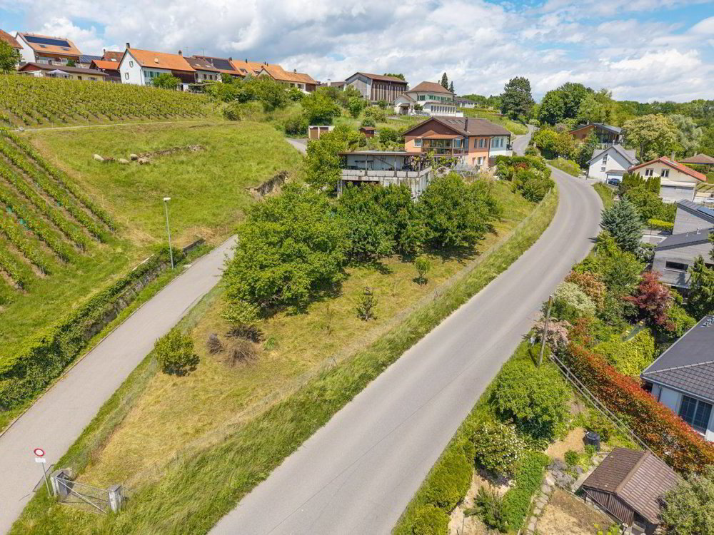 Wunderschönes Grundstück mit Seeblick auf den Murtensee und der Möglichkeit zum Bau einer Wohnung oder eines Hauses - Ansicht 3