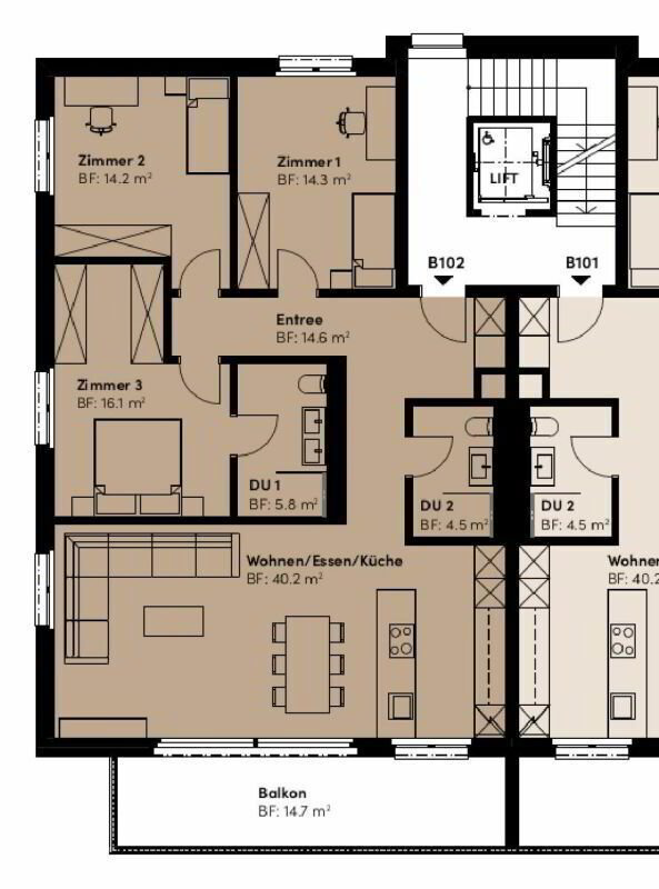 4 rooms Apartment to buy in Nürensdorf - image 1/6