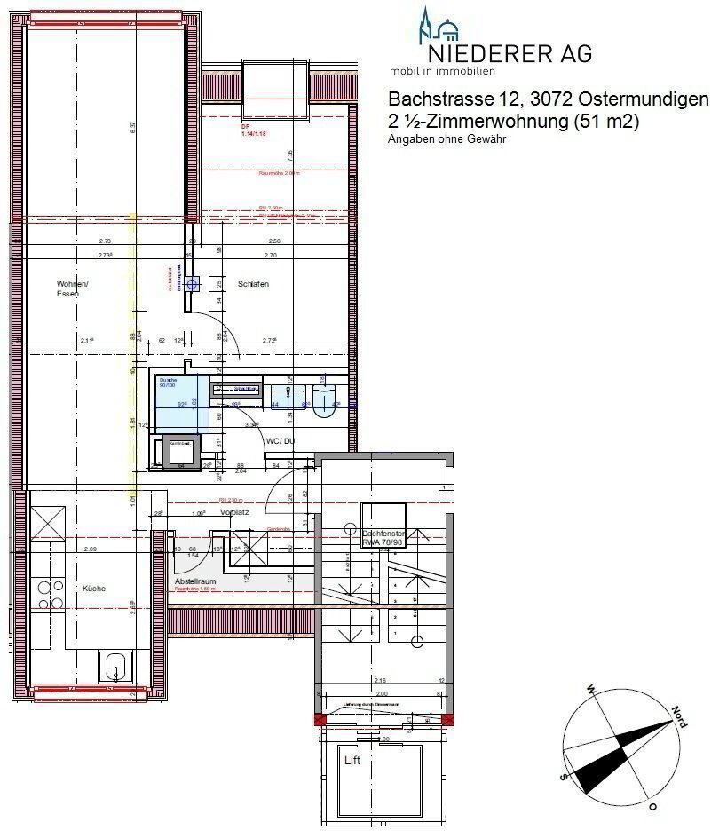 2 rooms Apartment for rent in Ostermundigen - image 1/8