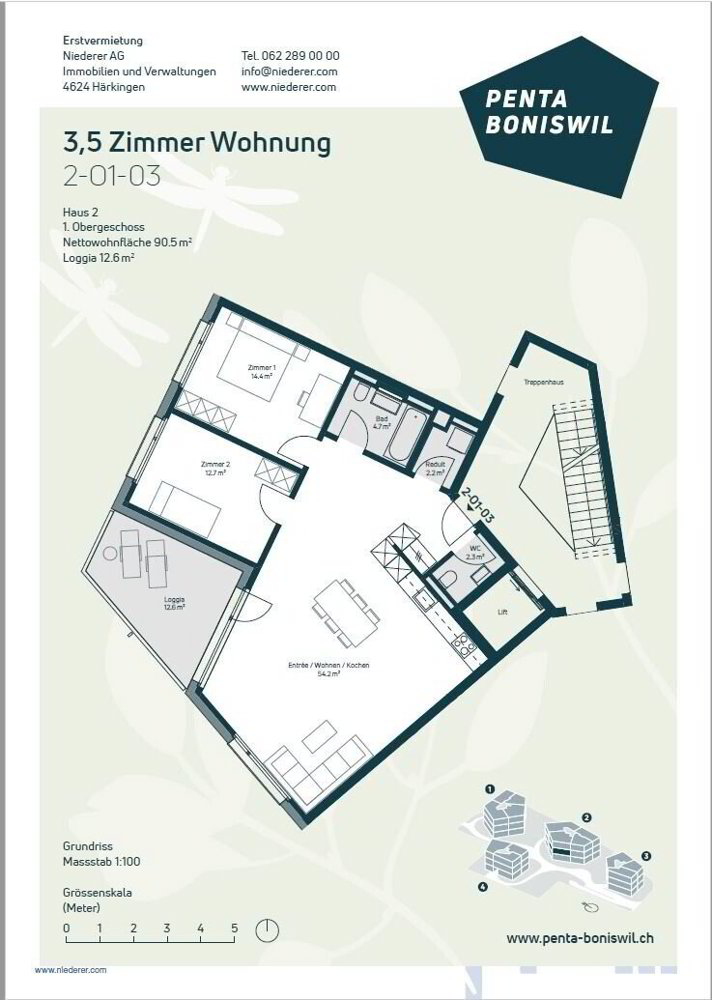 Appartamento di 3 locali in affitto a Boniswil - immagine 1/10