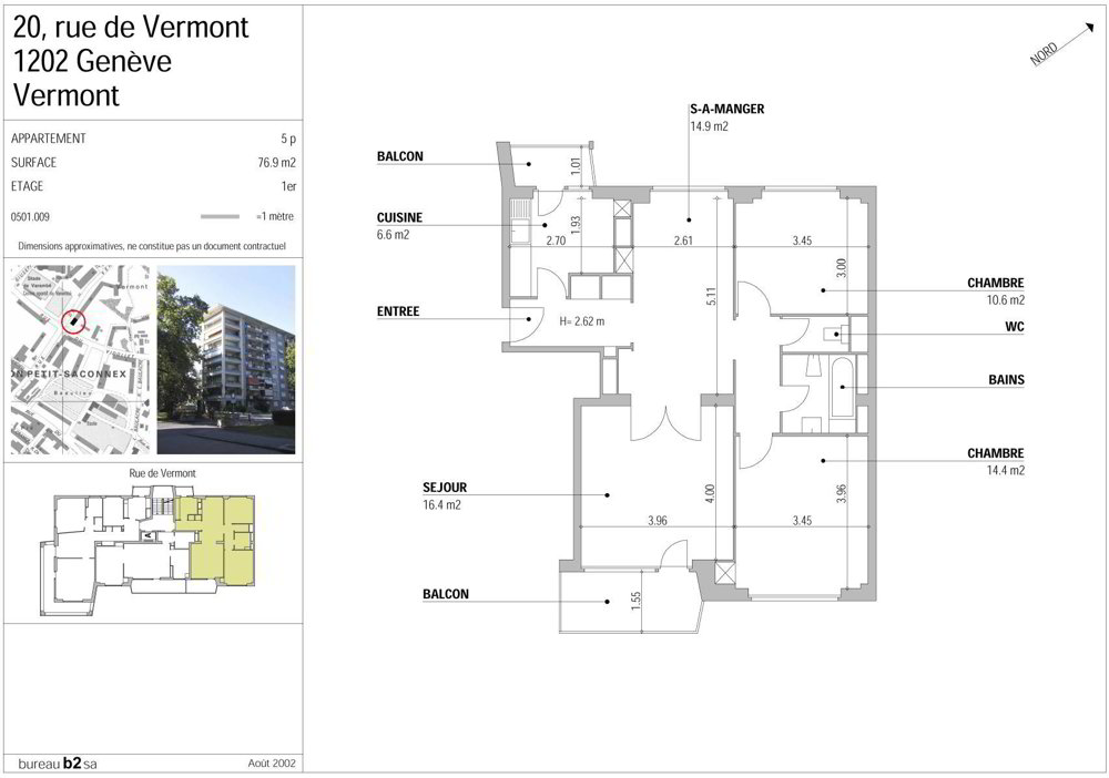 Appartement 4 pièces à louer à Geneva - image 1/2