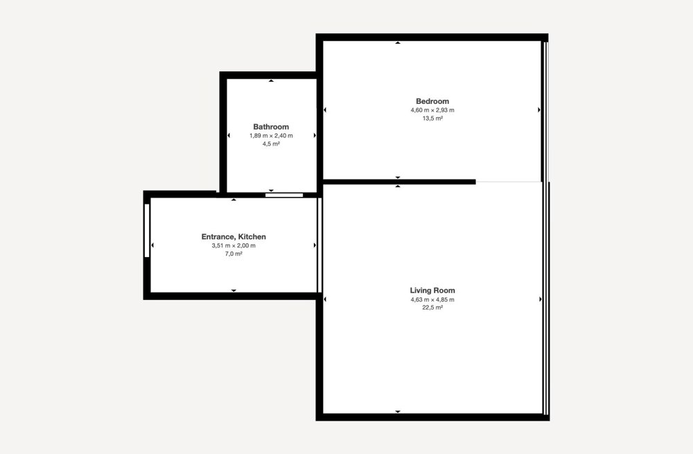 Appartement 2 pièces à louer à Zürich - image 1/7