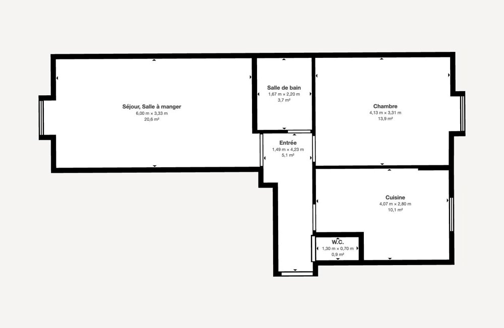 Appartement 3 pièces à louer à Genève - image 1/11