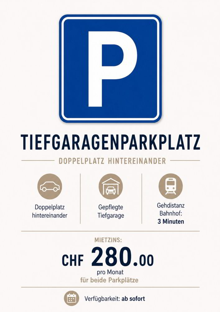 Parking, garage null pièces à louer à Meilen - image 1/1