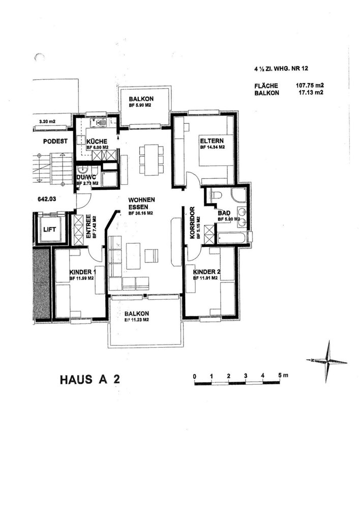 4.5 Zimmer Wohnung zu vermieten in Gossau SG - Bild 1/13