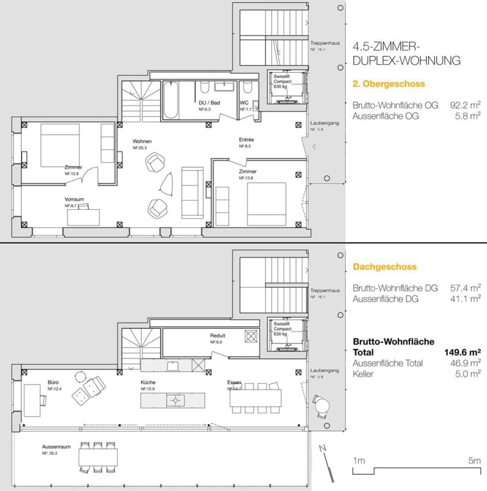 4.5 rooms Apartment for rent in Termen - image 1/2