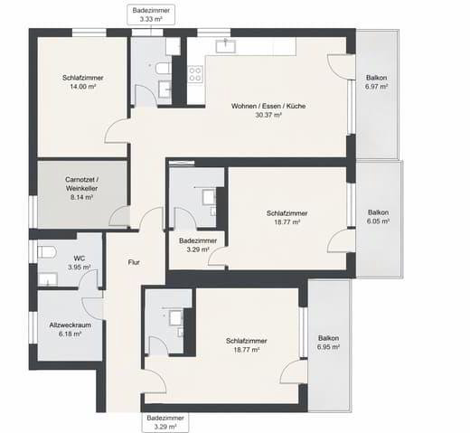 1 rooms Apartment to buy in Mörel - image 1/6