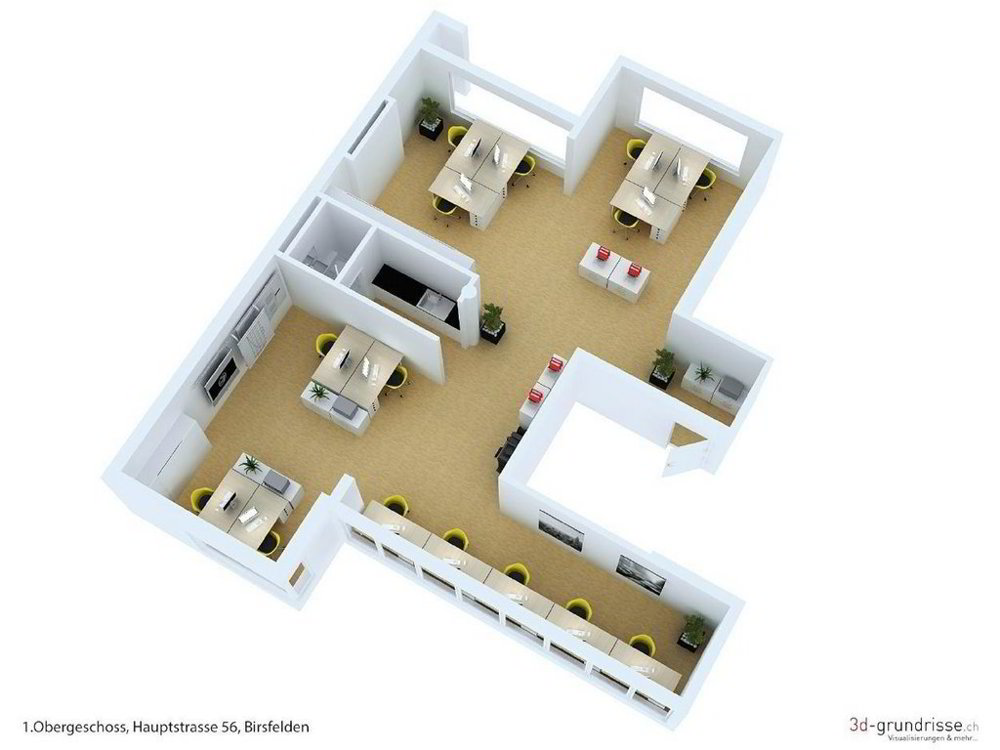 null rooms Office & Commercial for rent in Birsfelden - image 1/12