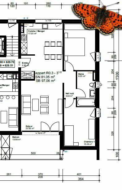 3.5 rooms Apartment for rent in Mannens - image 1/8