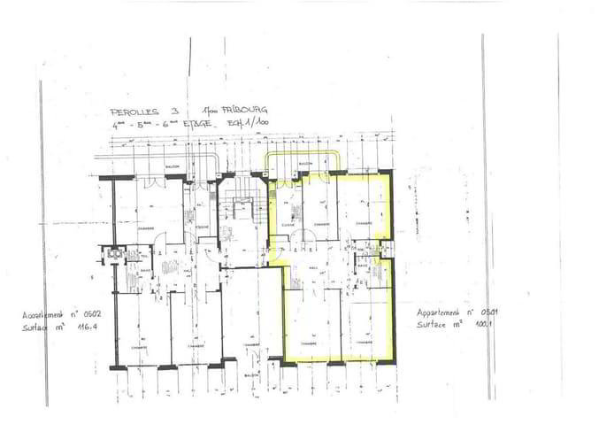 Appartement 4.5 pièces à louer à Fribourg - image 1/12