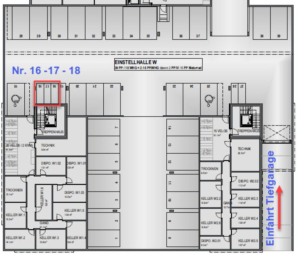 null rooms Car park, garage to buy in Möriken AG - image 1/2